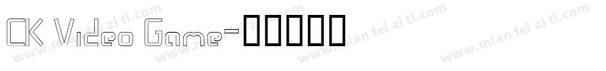 CK Video Game字体转换